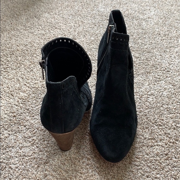 Black Suede Booties - Picture 3 of 4